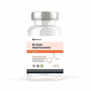Bio-Cultures Vitamin Plus Gummies Kids & Adults - 150/60 Pineapple Flavor Gummies