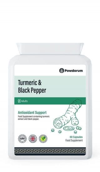 Turmeric 500mg with Black Pepper Extract - 60 Capsules